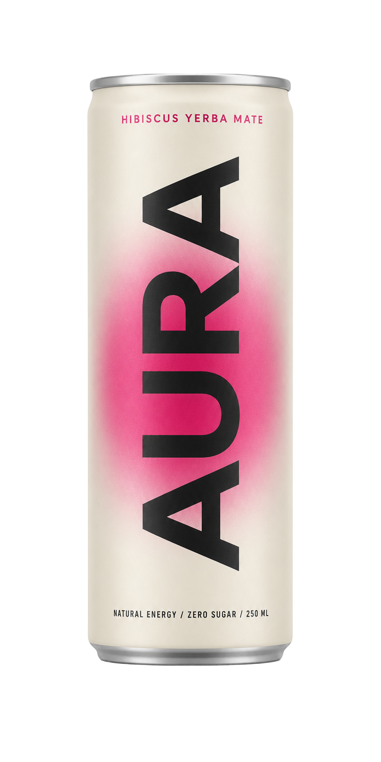 AURA Hibiscus Yerba Maté can